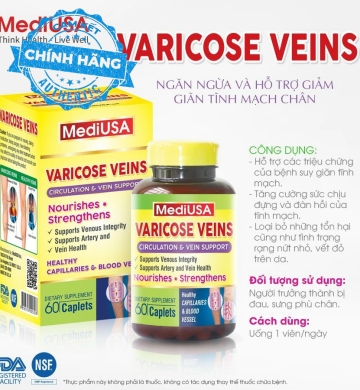 Varicose Veins ( Ngăn Ngừa Và Hỗ Trợ Giảm Giãn Tĩnh Mạch Chân ) - MediUSA